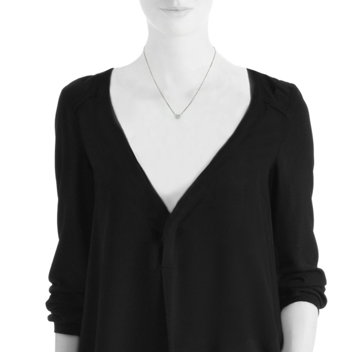 Collier Cartier Etincelle en or blanc et diamants - Detail D1