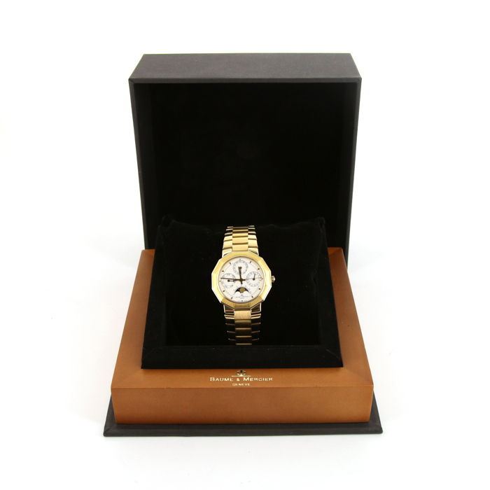 Montre Baume 
Mercier Riviera en or jaune Vers  1990