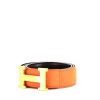 Hermès Ceinture H belt in orange togo leather - 00pp thumbnail