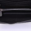 Billetera Bottega Veneta en cuero trenzado negro - Detail D2 thumbnail
