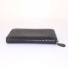 Bottega Veneta wallet in black braided leather - Detail D4 thumbnail