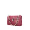 Bulgari Serpenti bag worn on the shoulder or carried in the hand in raspberry pink leather and pink shagreen - 00pp thumbnail