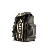 Gucci large backpack in black and gold monogram leather and black canvas - 00pp thumbnail