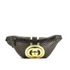 Pochette-ceinture Gucci en cuir monogram noir - 360 thumbnail