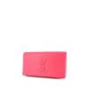 Bolsito de mano Saint Laurent en cuero rosa - 00pp thumbnail