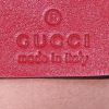 Pochette-cintura Gucci GG Marmont clutch-belt in pelle trapuntata a zigzag rossa - Detail D3 thumbnail