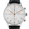 IWC Portuguese-Chronograph watch in stainless steel Ref:  3714 Circa  2000 - 00pp thumbnail