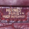 Hermes Jige pouch in burgundy niloticus crocodile - Detail D3 thumbnail