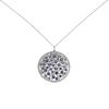 Tiffany & Co Cobblestone pendant in platinium,  diamonds and sapphires - 00pp thumbnail