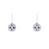Paire de boucles d'oreilles Tiffany & Co Cobblestone en platine,  diamants et saphirs - 00pp thumbnail