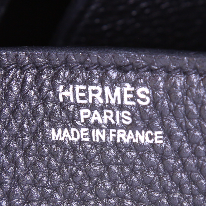 Borsa Hermès Birkin 35 in pelle togo nera - Detail D3