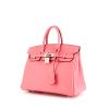 Hermes Birkin 25 cm handbag in rose d'Eté Swift leather - 00pp thumbnail