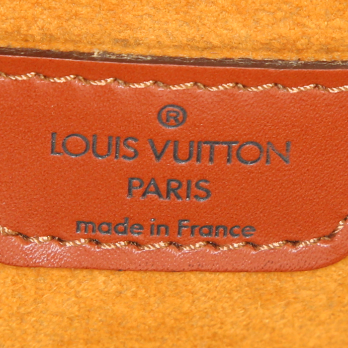 Zaino Louis Vuitton Gobelins - Backpack in pelle Epi marrone - Detail D4
