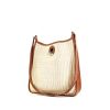 Hermes Vespa shoulder bag in beige canvas and natural leather - 00pp thumbnail
