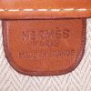 Sac porté épaule Hermes Vespa en toile beige-écru et cuir naturel - Detail D3 thumbnail
