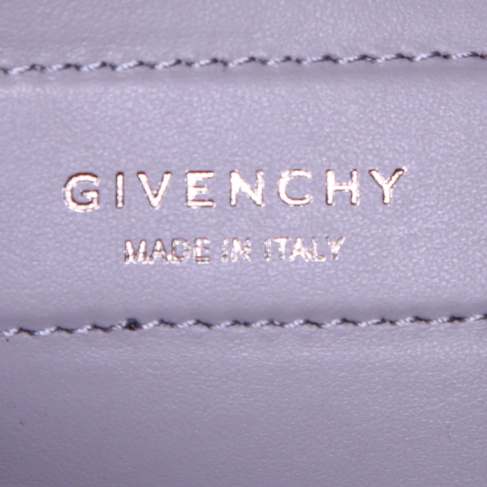Borsa a tracolla Givenchy in pelle grigia - Detail D4