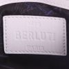 Berluti shoulder bag in white leather - Detail D4 thumbnail