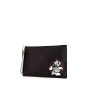 Pochette Dior in pelle nera a fiori - 00pp thumbnail