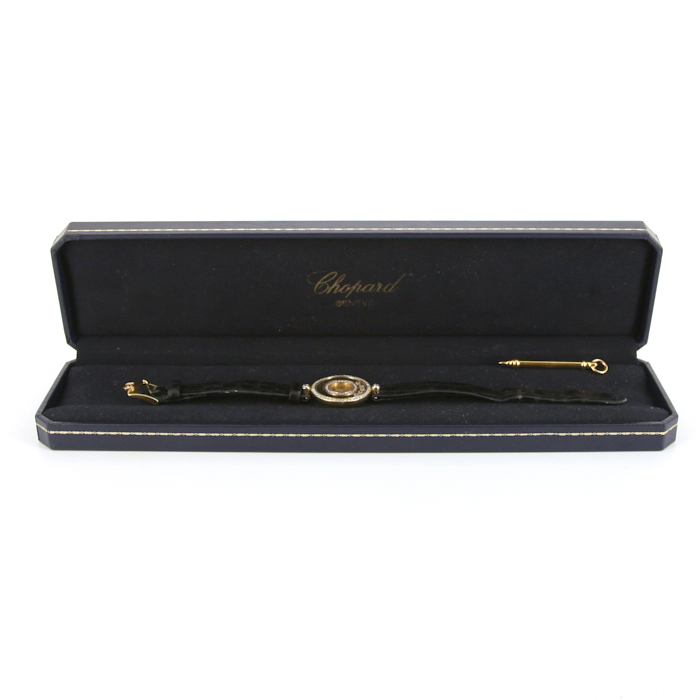 Montre Chopard Happy Diamonds en or jaune Vers  2000 - Detail D2
