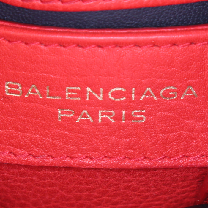 Borsa a tracolla Balenciaga in pelle rossa - Detail D3