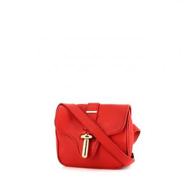 Sac bandoulière Balenciaga en cuir rouge