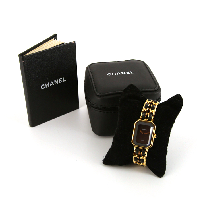 Montre Chanel Première  taille M en plaqué or Vers  1990 - Detail D2