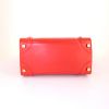Celine Luggage handbag in red grained leather - Detail D4 thumbnail