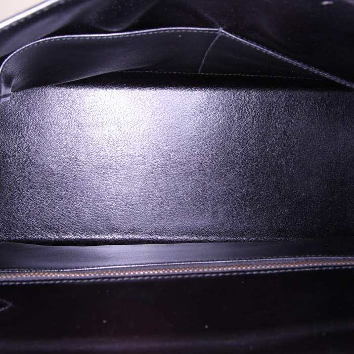 Borsa Hermes Kelly 32 cm in pelle box nera - Detail D3