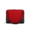 Chanel  Vintage handbag  in red canvas  and blue leather - 360 thumbnail