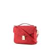 Louis Vuitton Metis shoulder bag in red empreinte monogram leather and red grained leather - 00pp thumbnail