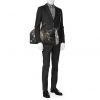 Bolsa de viaje Louis Vuitton Keepall 50 cm en lona a cuadros gris Graphite y cuero negro - Detail D2 thumbnail