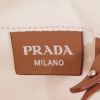 Prada Canapa shopping bag in white canvas - Detail D4 thumbnail