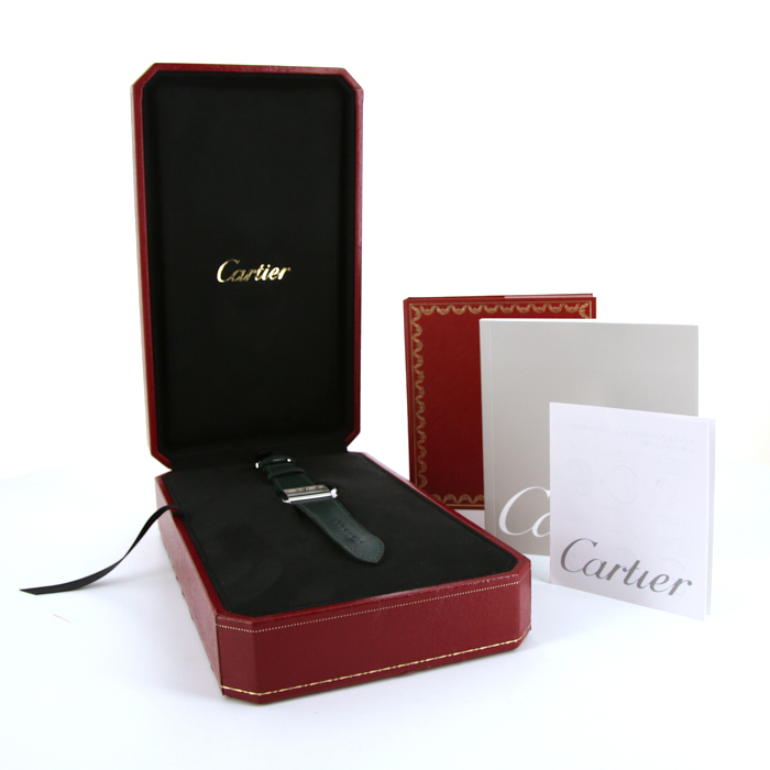 Orologio Cartier Tank Divan in acciaio Ref :  2599 Circa  2004 - Detail D2