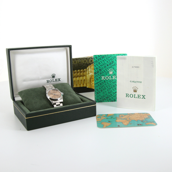 Rolex Oyster Perpetual watch in stainless steel Ref:  67480 Ref:  1997 - Detail D2