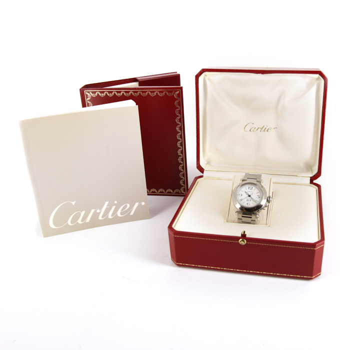 Cartier Pasha watch in stainless steel Ref:  2475 Circa  2000