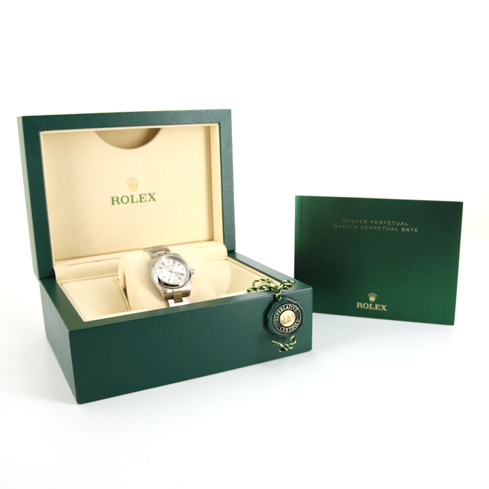 Rolex Oyster Perpetual watch in stainless steel Ref:  176200 Circa  2010 - Detail D2