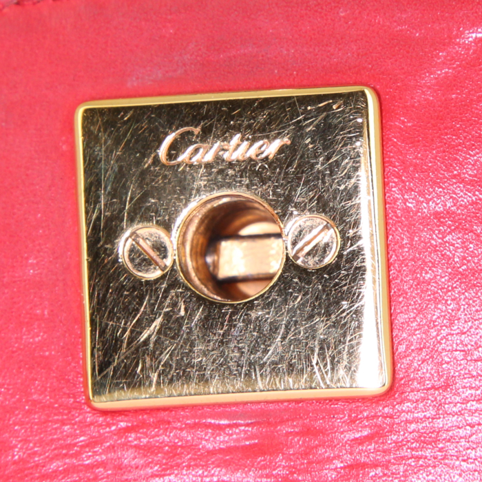 Cartier Panthère pouch in black leather - Detail D3