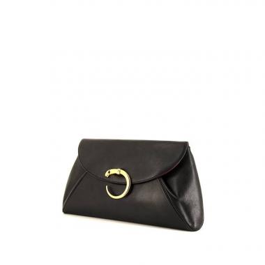 Pochette Cartier Panthère in pelle nera