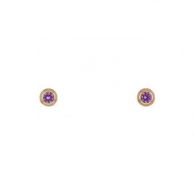 Pendientes Cartier Saphirs Légers en oro rosa y zafiros rosas