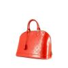 Louis Vuitton Alma medium model handbag in orange monogram patent leather - 00pp thumbnail
