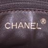 Borsa Chanel Camera in tela trapuntata marrone con motivo a spina di pesce - Detail D3 thumbnail
