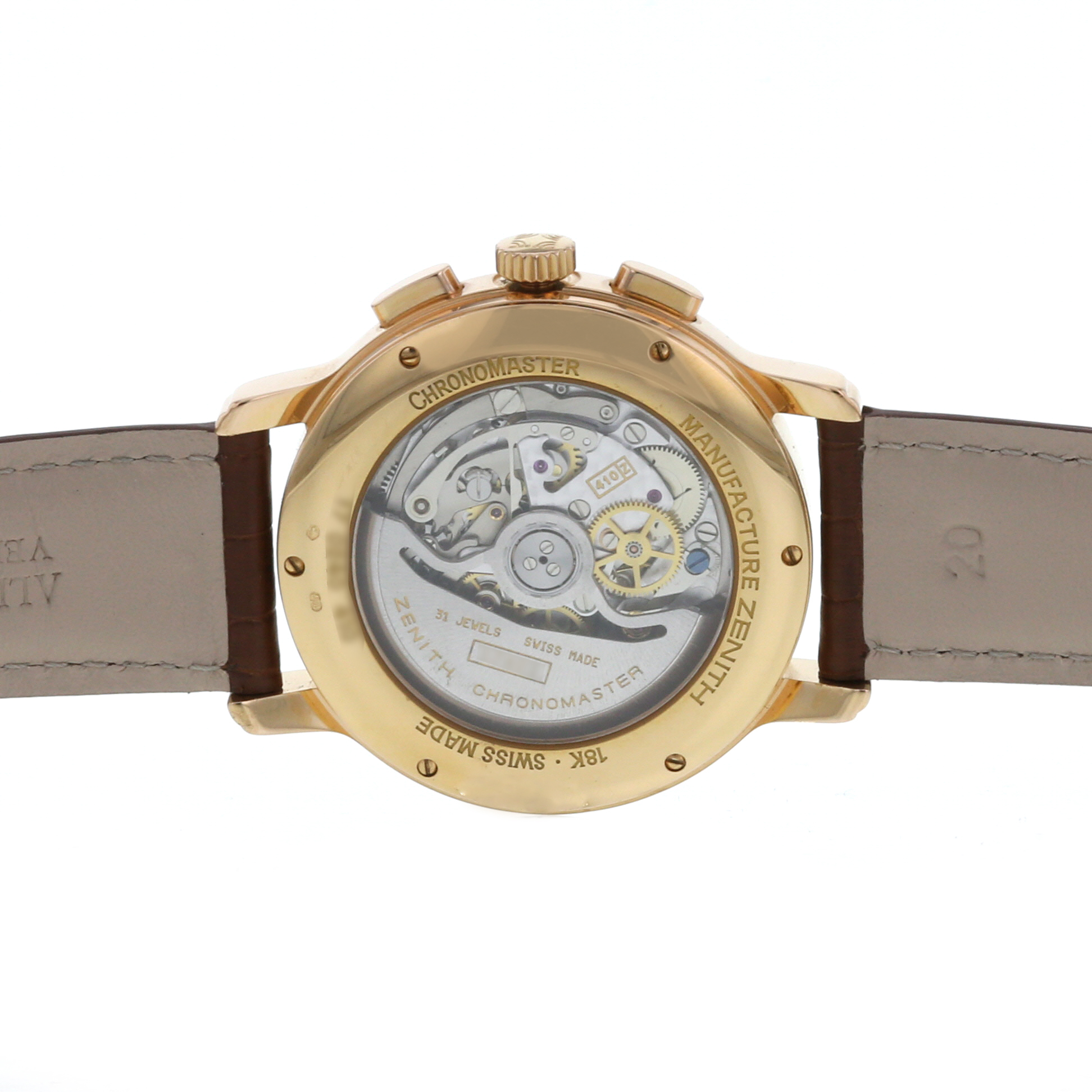 Montre Zenith El Primero-Chronomaster en or rose Vers 2010 - Detail D1