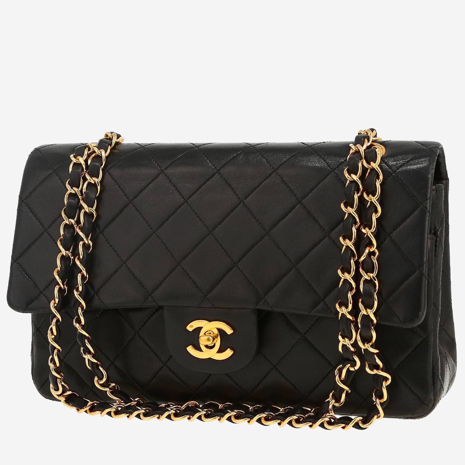 Bolso de mano Chanel  Timeless en cuero acolchado negro