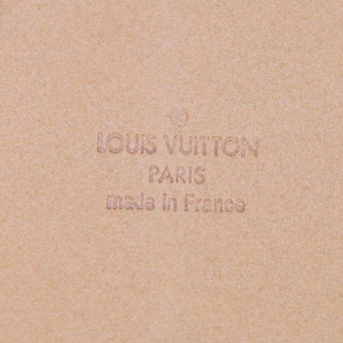 Louis Vuitton Boite à bijoux pouch in brown monogram canvas and natural leather - Detail D3