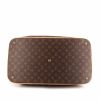 Bolsa de viaje Louis Vuitton Cruiser en lona Monogram marrón y cuero natural - Detail D4 thumbnail