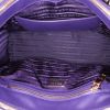 Prada Galleria medium model handbag in purple leather saffiano - Detail D3 thumbnail