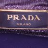 Prada Galleria medium model handbag in purple leather saffiano - Detail D4 thumbnail