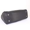 Prada handbag in black grained leather - Detail D5 thumbnail