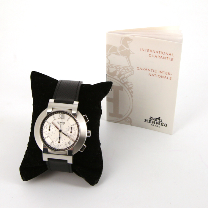 Hermes Nomade watch in stainless steel Ref:  NO1.910 Circa  2005