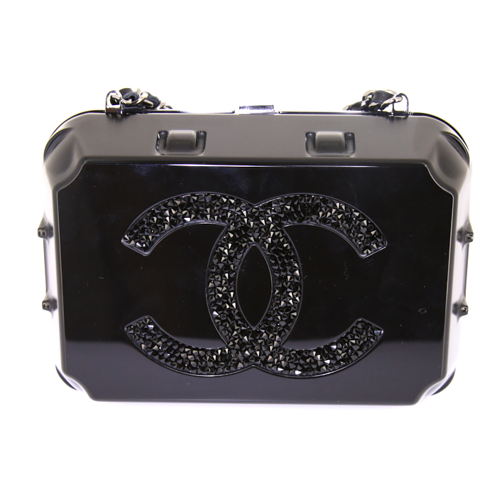 Caja de joyas Chanel Editions Limitées en plexiglás negro - Detail D3